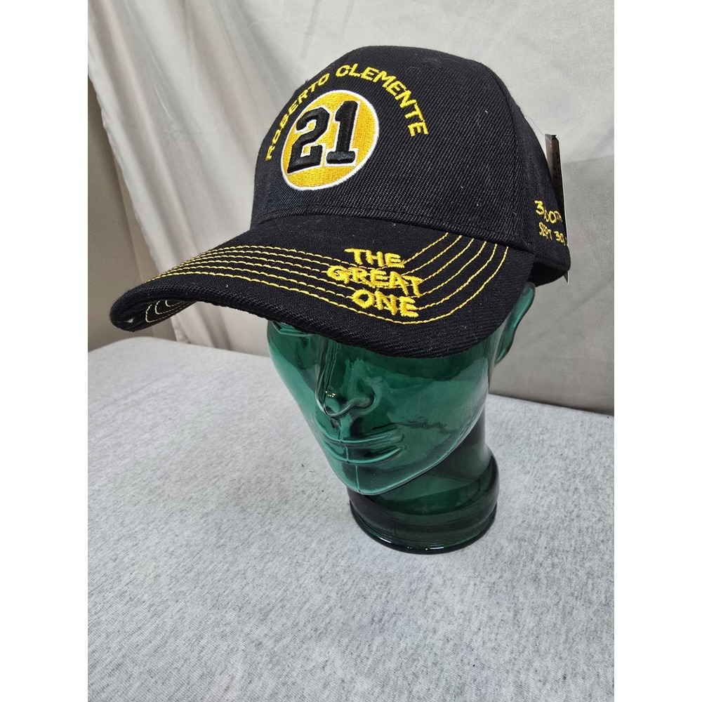 Alberts Gifts Roberto Clemente "The Great One" hat features‎ yellow...